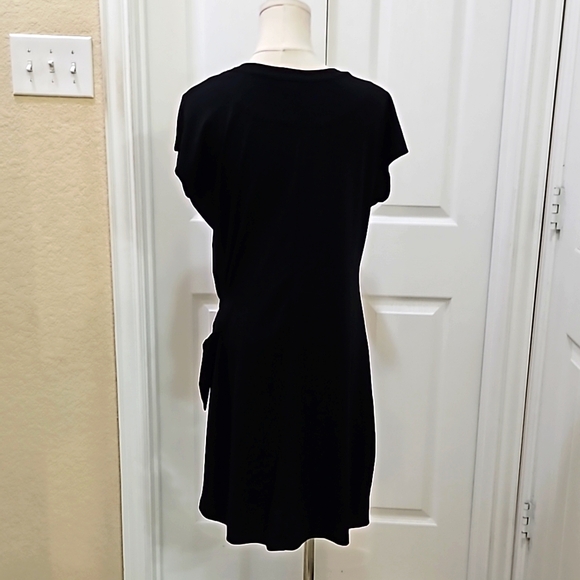 Original Black Side Tie Knot Mini Dress Size Small - Picture 3 of 7